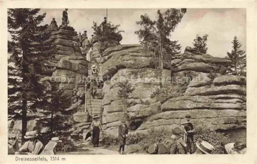 AK / Ansichtskarte Dreisesselfelsen 1312m Freyung Bayern Ansicht
