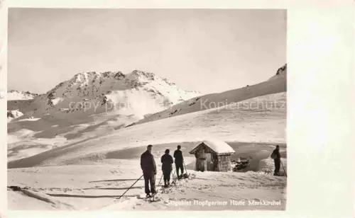 AK / Ansichtskarte Hopfgartnerhuette 1750m Hopfgarten Brixental Tirol AT Skigebiet mit Markkirchel