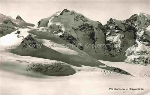 AK / Ansichtskarte Piz Bernina 4049m GR Blick von Diavolezza