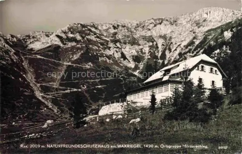 AK / Ansichtskarte Waxriegel Muerzzuschlag Steiermark AT Naturfreunde Schutzhaus