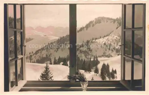 AK / Ansichtskarte Priener-Huette Prienerhuette 1808m Geigelstein Aschau Bayern mit Blick zum Kaisergebirge