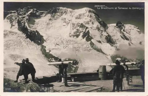 AK / Ansichtskarte ZERMATT VS Le Breithorn et Terrasse du Gornergrat