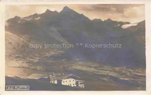 AK / Ansichtskarte Kuehtai Kuethai Tirol AT Panorama mit Gast und Alphuette