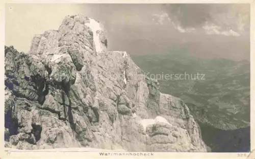 AK / Ansichtskarte Watzmannhocheck Berchtesgaden Bayern Gipfelblick