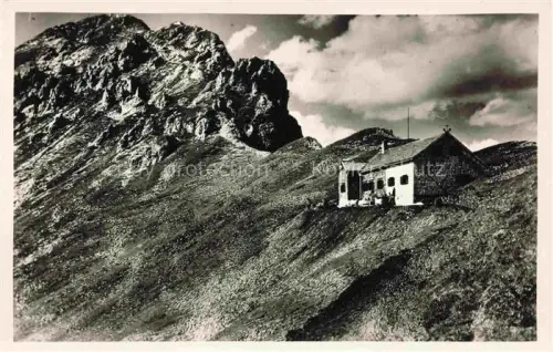 AK / Ansichtskarte Noerdlingerhuette 2242m Reiterspitze Karwendel Zirl Tirol AT Panorama