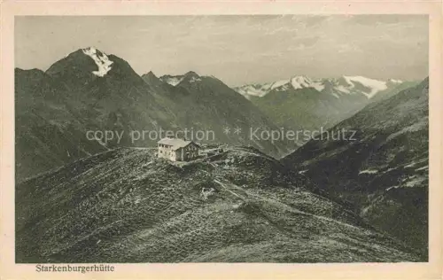 AK / Ansichtskarte Starkenburgerhuette 2229m Stubaital Tirol AT Panorama