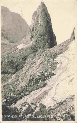 AK / Ansichtskarte Eiskarlspitze Karwendelbahn Schwaz Tirol AT Blick vom Linzerweg
