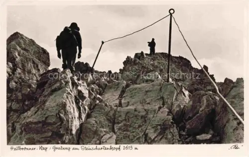 AK / Ansichtskarte Heilbronner Weg Oberstdorf Bayern Gratweg am Steinschartenkopf