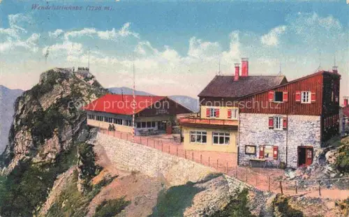 AK / Ansichtskarte Wendelsteinhaus 1724m Bayrischzell Bayern Panorama