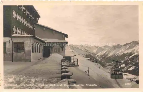 AK / Ansichtskarte INNSBRUCK Tirol AT Patscherkofel Blick von der Kopfstation ins Stubaital
