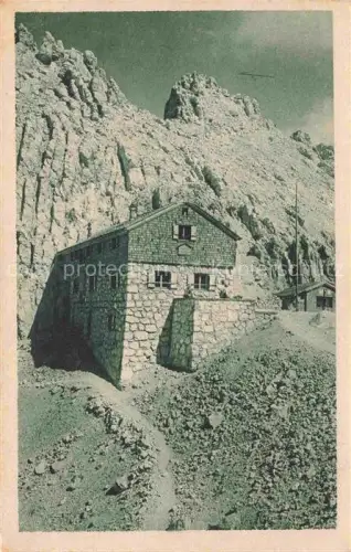 AK / Ansichtskarte Meilerhuette 2377m Garmisch-Partenkirchen Bayern an der Dreithorspitze