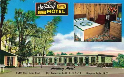 AK / Ansichtskarte NIAGARA FALLS New York USA Holiday Motel Illustration