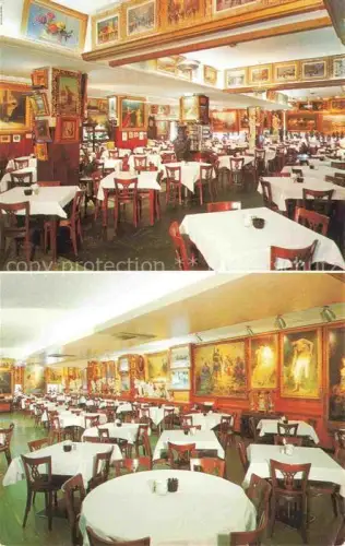 AK / Ansichtskarte Baltimore Maryland USA Haussner's Restaurant interior views Paintings
