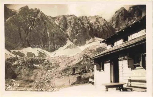 AK / Ansichtskarte Koburgerhuette Coburgerhuette 1920m Mieminger Plateau Tirol AT Berghaus Gebirgspanorama Mieminger Kette