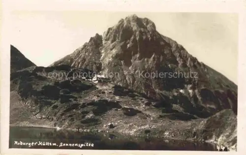 AK / Ansichtskarte Koburgerhuette Coburgerhuette 1920m Mieminger Plateau Tirol AT Berghaus Seebensee Blick gegen Sonnenspitze Gebirgspanorama Mieminger Kette