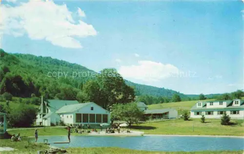 AK / Ansichtskarte Downsville Delaware USA Roundup Ranch Cocktail Lounge Swimming Pool