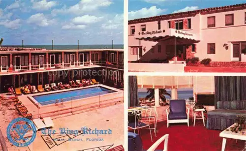 AK / Ansichtskarte Miami Beach Florida USA The King Richard Hotel Apartments Swimming Pool