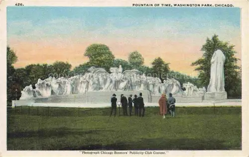 AK / Ansichtskarte CHICAGO  Illinois USA Fountain of Time Washington Park