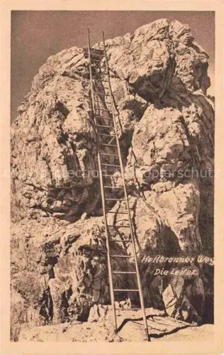AK / Ansichtskarte Heilbronner Weg Oberstdorf Bayern Die Leiter