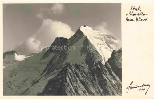 AK / Ansichtskarte Moesele Grosser Moeseler Moesele 3478m Zillertal AT Blick vom Schoensichlerhorn