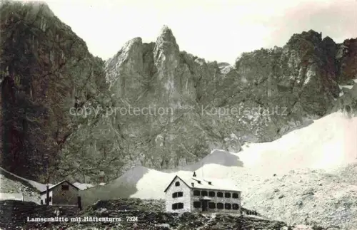 AK / Ansichtskarte Lamsenhuette Lamsenjochhuette Tirol AT mit Huettenturm