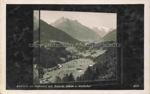 AK / Ansichtskarte Stubaital Neustift Tirol AT mit Habicht und Gletscher