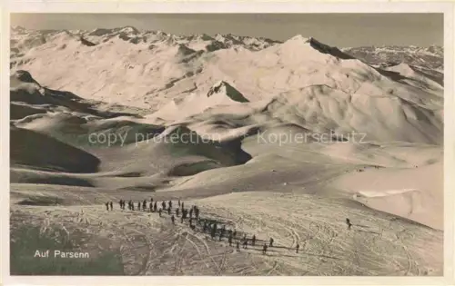 AK / Ansichtskarte Parsenn Davos GR Panorama Bergtour