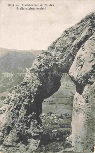 AK / Ansichtskarte Fischbachau Bayern Blick durchs Breitensteinerfensterl