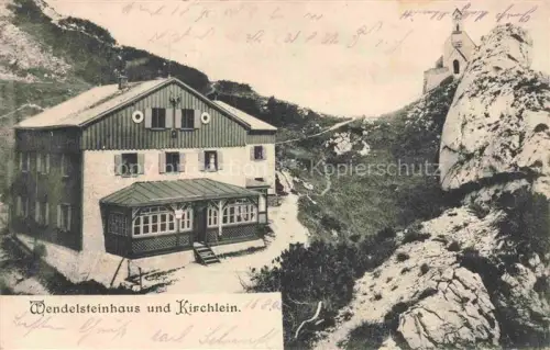 AK / Ansichtskarte Wendelsteinhaus 1724m Bayrischzell Bayern und Kirchlein