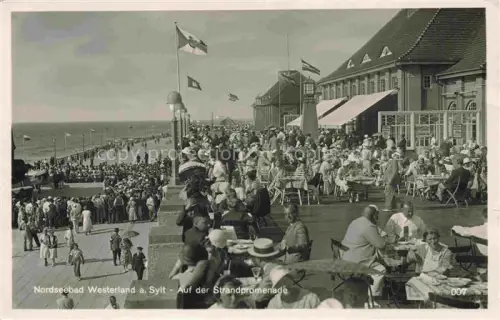 AK / Ansichtskarte WESTERLAND Sylt Strandpromenade