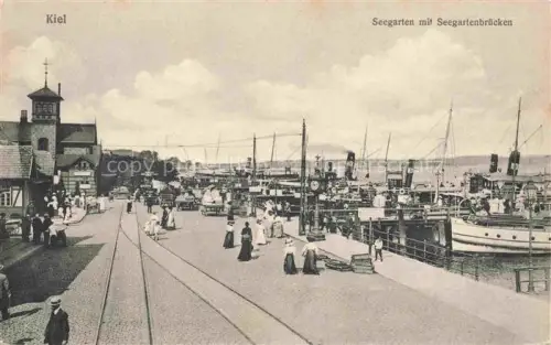 AK / Ansichtskarte KIEL  CITY Seegarten mit Seegartenbruecken