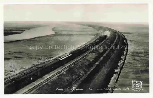 AK / Ansichtskarte Hindenburgdamm Sylt Nordfriesland Schleswig-Holstein der neue Weg nach Sylt