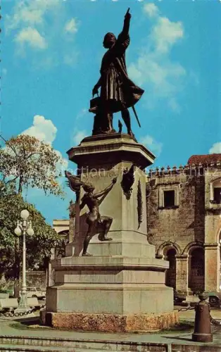 AK / Ansichtskarte Santo Domingo  Republica Dominicana Estatua de Colon Columbus Statue