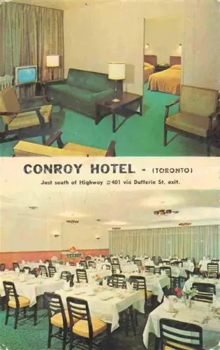 AK / Ansichtskarte TORONTO Ontario Canada Conroy Hotel Room Restaurant