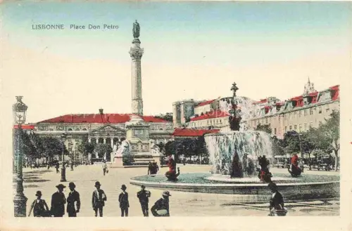 AK / Ansichtskarte Lisbonne  LISBOA Lisbon Lissabon PT Place Don Petro Fontana Monumento