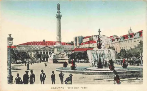 AK / Ansichtskarte Lisbonne  LISBOA Lisbon Lissabon PT Place Don Pedro Fontana Monumento