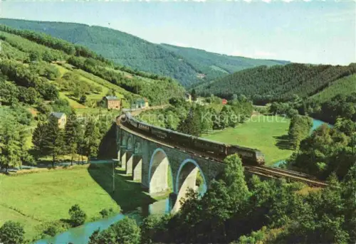 AK / Ansichtskarte Ambleve Liege Belgie Panorama de la Vallée d'Ambleve Pont de chemin de fer