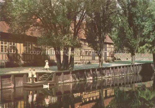 AK / Ansichtskarte Aarhus Arhus DK Den gamle By The Old Town Partie am Kanal