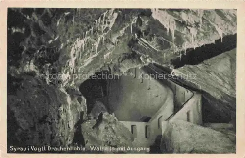 AK / Ansichtskarte Syrau Vogtland Drachenhoehle Walhalla mit Ausgang