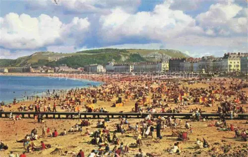 AK / Ansichtskarte Llandudno Wales UK The Beach and Promenade