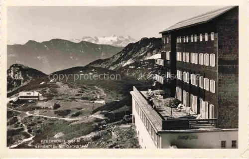 AK / Ansichtskarte Feuerkogel 1625m Roeschitz Waldviertel AT Berghotel mit dachstein