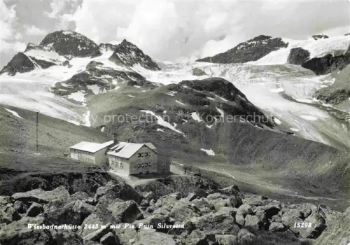 AK / Ansichtskarte Wiesbadener Huette 3316m Wiesbadnerhuette Montafon AT mit Piz Buin Silvretta