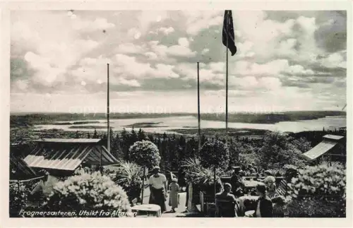 AK / Ansichtskarte Frognersoeteren Frognerseteren Akershus Norge Utsikt fra Altanen