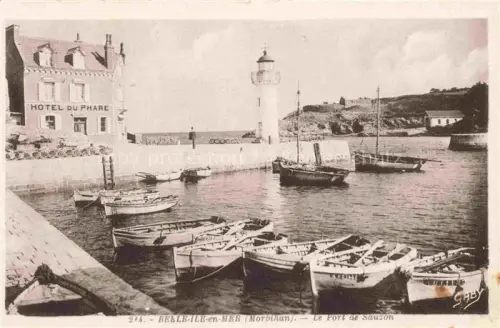 AK / Ansichtskarte BELLE-ILE-EN-MER 56 Morbihan Le Port de Sauzon Phare