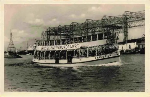 AK / Ansichtskarte BREMEN  CITY Hafenrundfahrt Friedrich Dampferfahrten