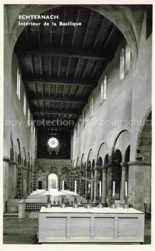 AK / Ansichtskarte Echternach Luxembourg Intérieur de la Basilique