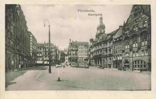 AK / Ansichtskarte PFORZHEIM BW Marktplatz