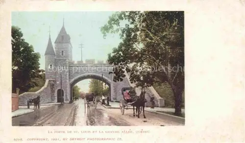 AK / Ansichtskarte QUEBEC-City Canada La Porte de St Louis et la Grande Allee