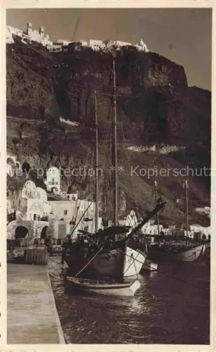 AK / Ansichtskarte Santorin Santorine Santorino Santorini Greece Le Port et Vue Phira