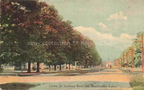 AK / Ansichtskarte Manchester Connecticut USA Centre St Looking West
